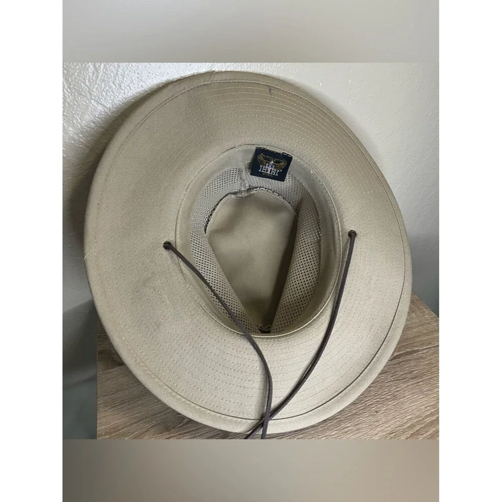 Henschel Hat Co Original Aussie Breezer Safari Hat Khaki USA Made Size Small